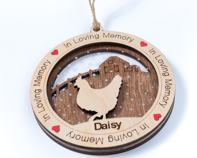 I Love My Farm Animal Premium Christmas Ornament