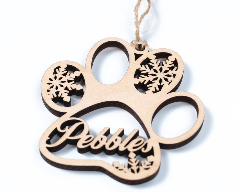 Personalized Paw Ornament