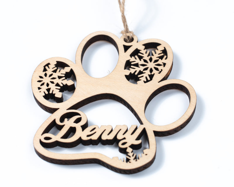 Personalized Paw Ornament