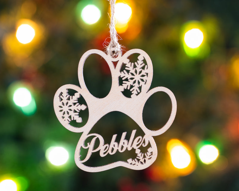 Personalized Paw Ornament