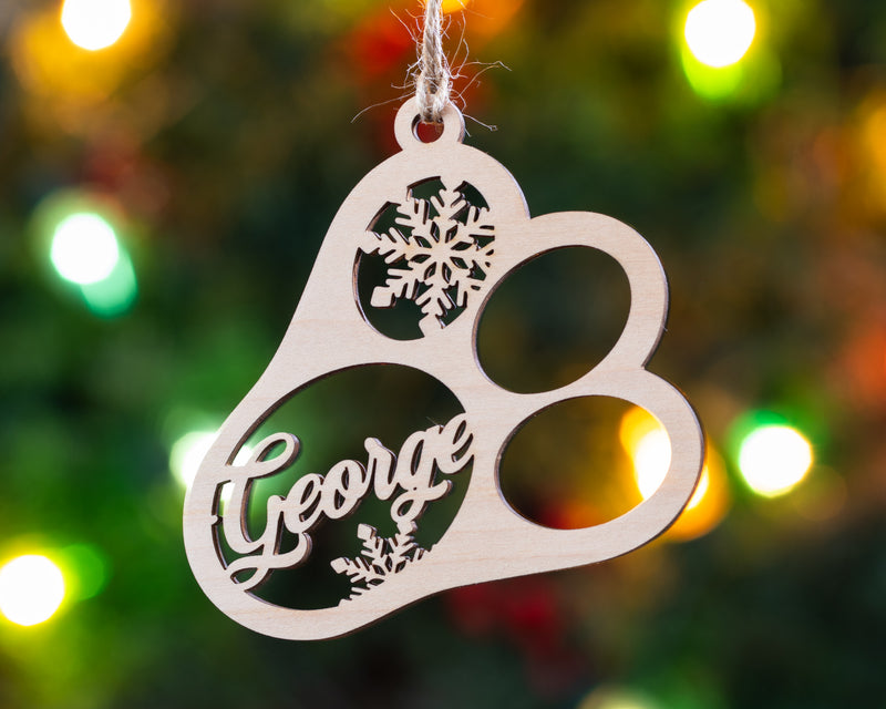 Personalized Paw Ornament