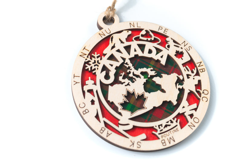 Canada Map Ornament
