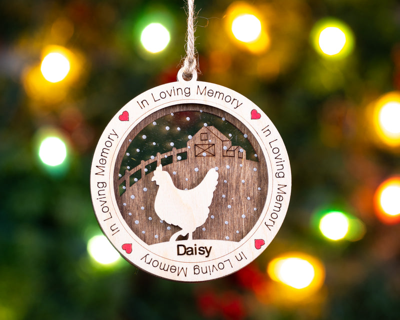 I Love My Farm Animal Premium Christmas Ornament