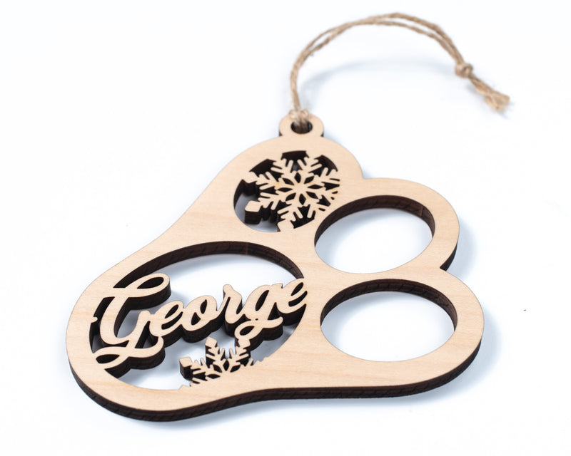 Personalized Paw Ornament