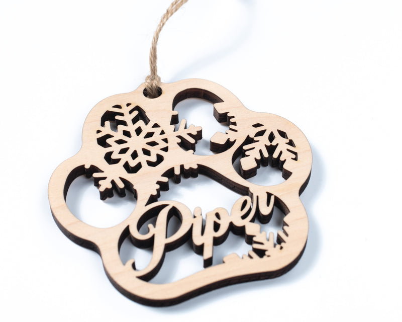 Personalized Paw Ornament