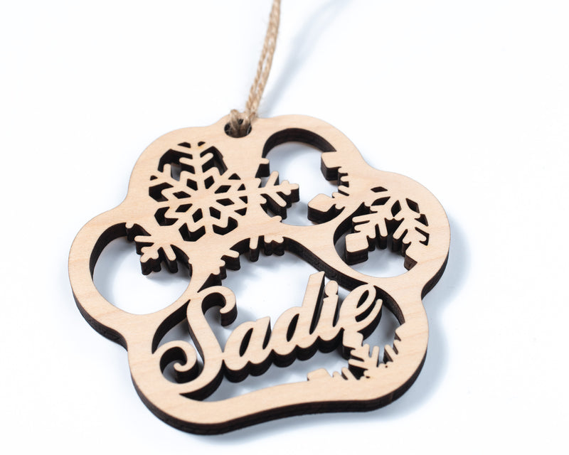 Personalized Paw Ornament